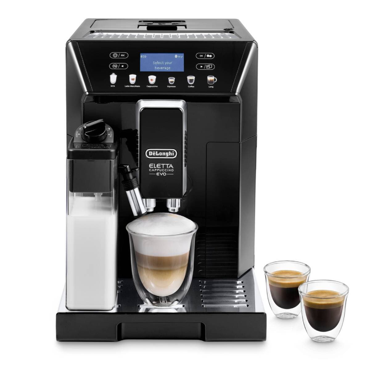 Máquina de Café Automática DeLonghi Eletta Cappuccino Evo ECAM46.860.B 1450W 15 Bar