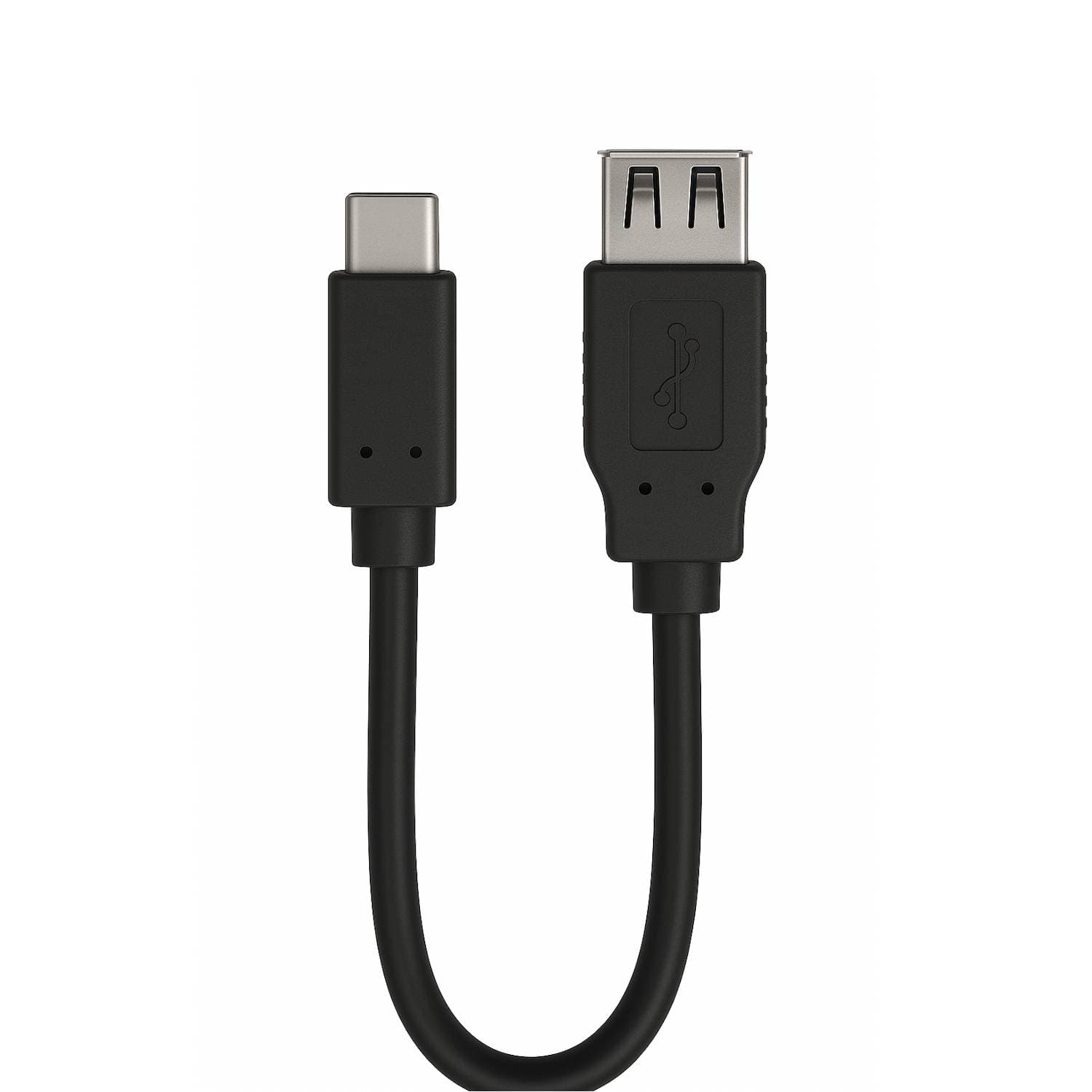 Cabo Adaptador Ewent EC1039 USB-C para USB-A 0.15m Preto