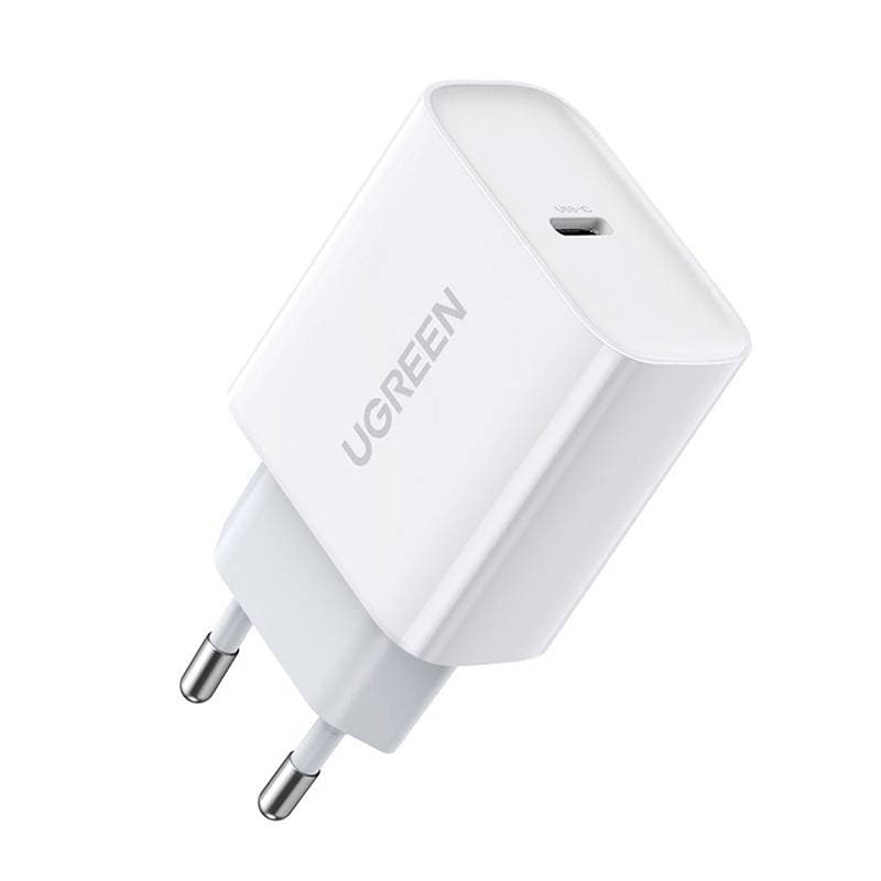 Carregador UGREEN CD137 USB-C PD 3.0/QC 4.0 20W Branco