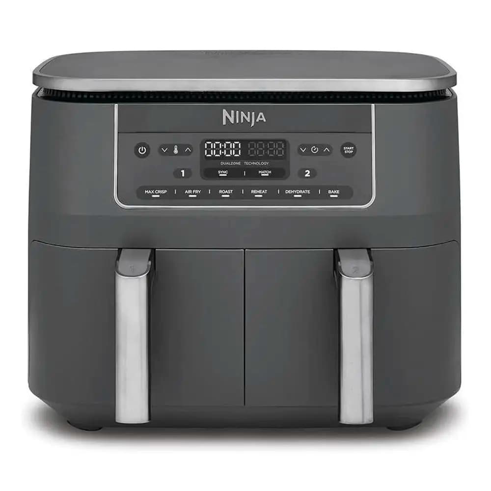 Fritadeira Air Fryer (Sem Óleo) Ninja DZ300EU Dual Zone 7.6L 2400W Cinzenta