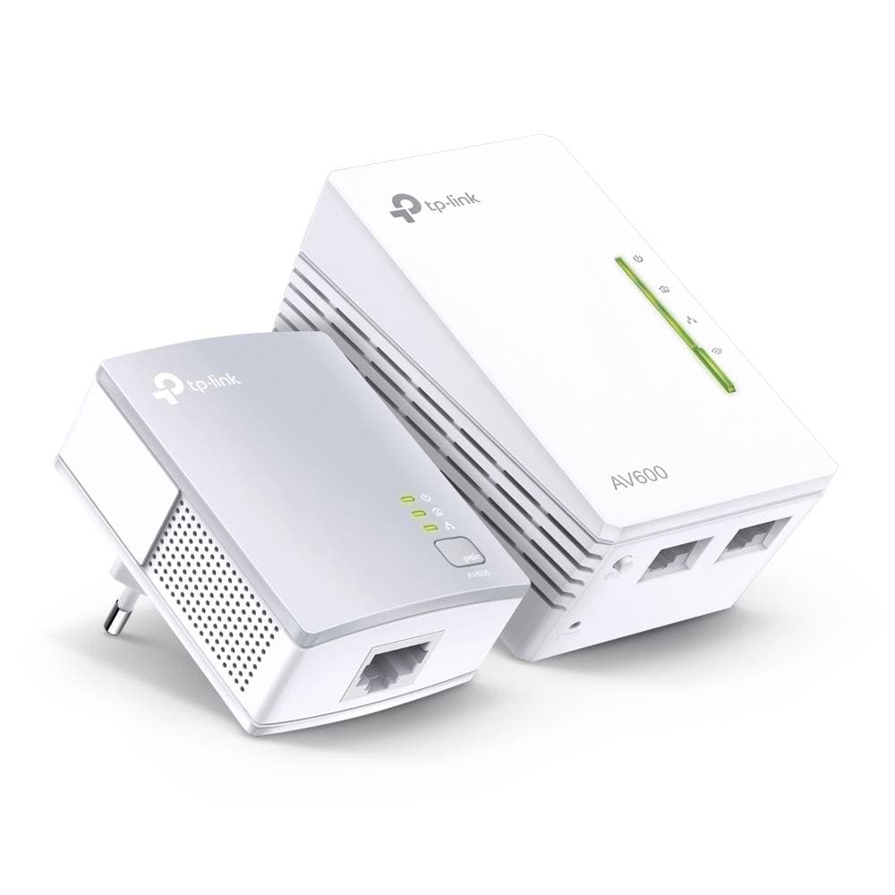 Kit Adaptador Powerline TP-Link TL-WPA4220 KIT AV600 Homeplug AV2 Fast Ethernet Wi-Fi 300Mbps