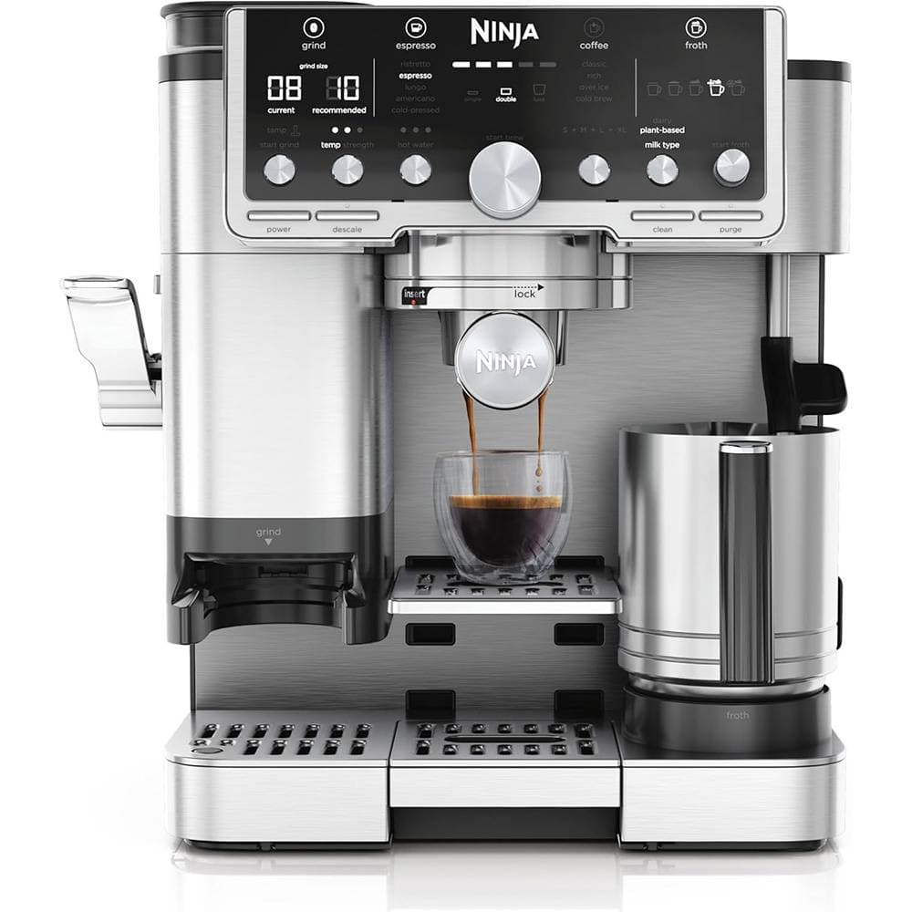 Máquina de Café Manual Ninja Luxe Café Pro Series 4-in-1 Preta/Aço Inoxidável