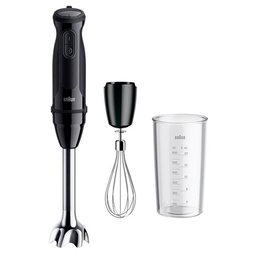 Varinha Mágica Braun MQ50051M 1000W 350ml Preta + Copo Medidor + Batedor de Claras