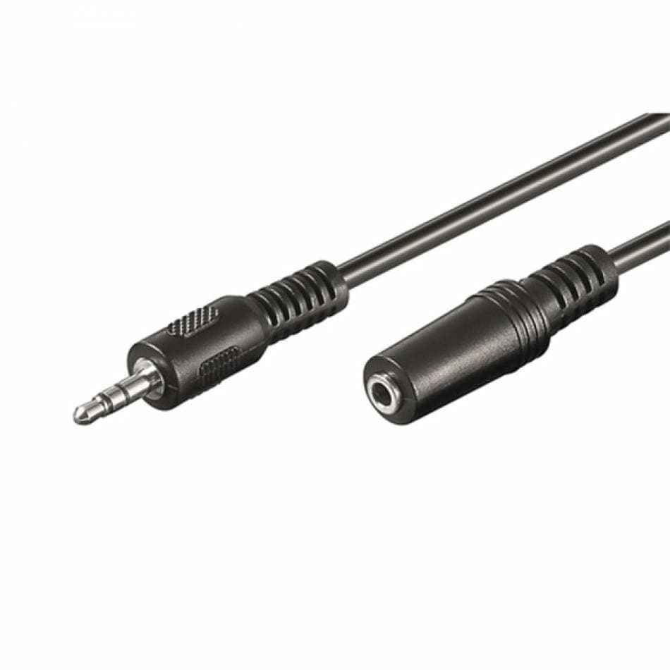 Cabo Extensão de Áudio Ewent EC1651 Jack 3.5mm Macho/Fêmea 3m Preto