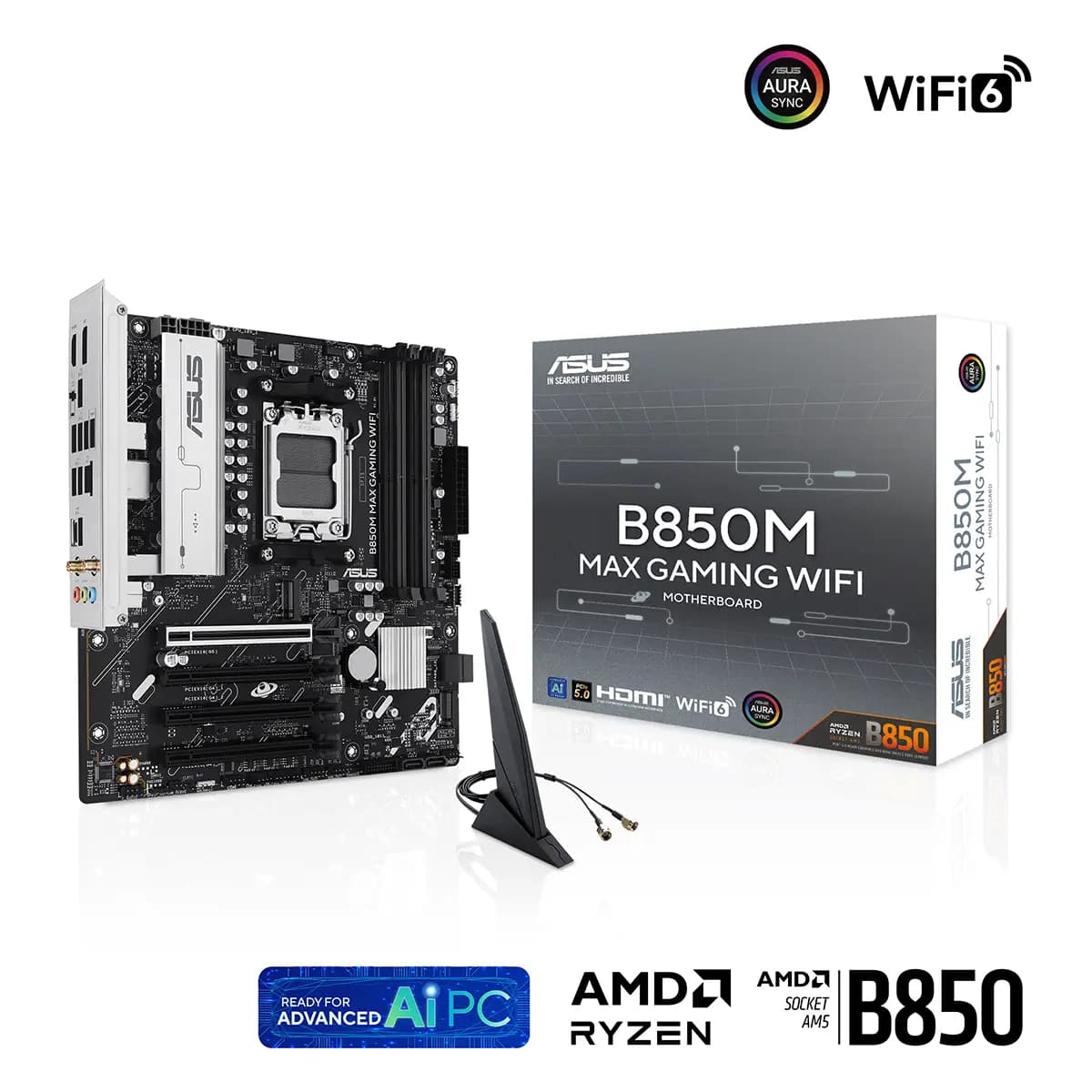 Motherboard Micro-ATX Asus B850M Max Gaming WiFi
