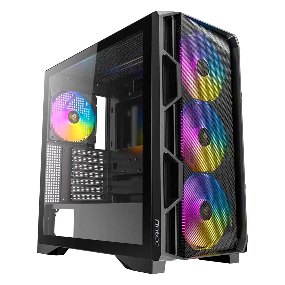 Caixa Extended-ATX Antec AX1000 ARGB Mid Tower Tempered Glass Preta