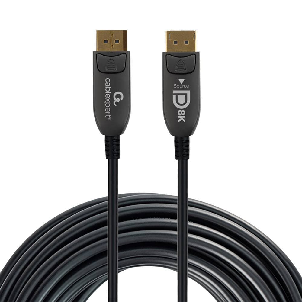 Cabo Ótico Ativo DisplayPort 1.4 Gembird CC-DP8K-AOC-30M AOC Premium Series 8K 60Hz 30m Preto