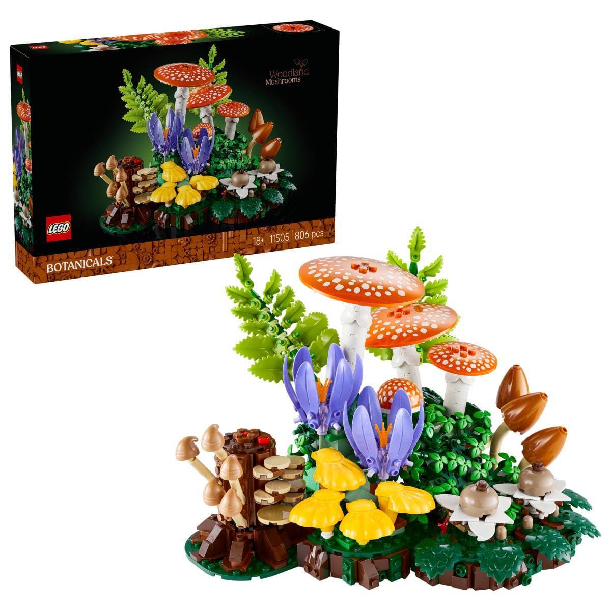 LEGO Botanicals: Cogumelos Silvestres | Idades 18+ | 806 Peças | Item 11505