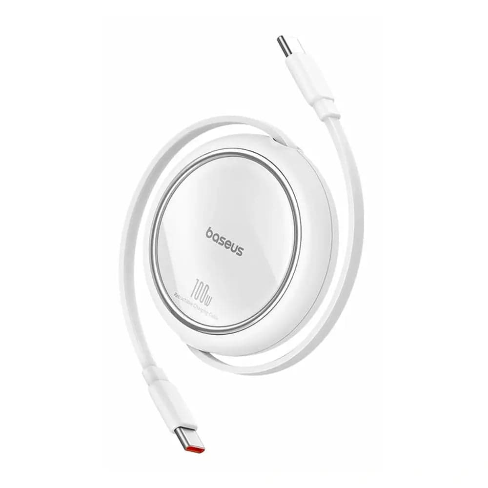 Cabo USB-C Retrátil Baseus Free2Draw Mini 480Mbps/PD 100W 1m Moon White
