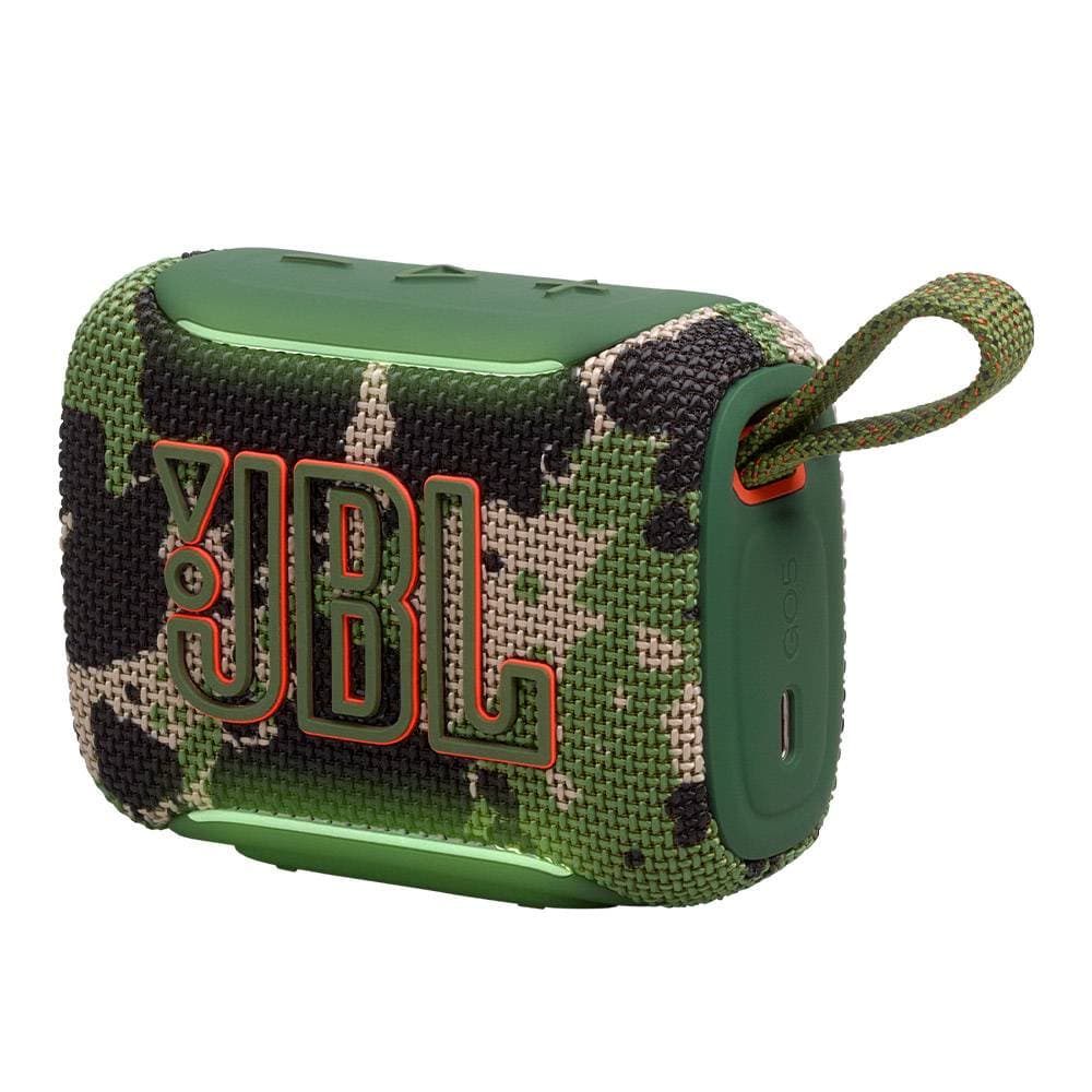 Coluna Portátil JBL Go 5, Bluetooth 6.0, Resistente à Água e Pó (IP68), Até 8h Autonomia + 2h Extra Playtime Boost, Squad