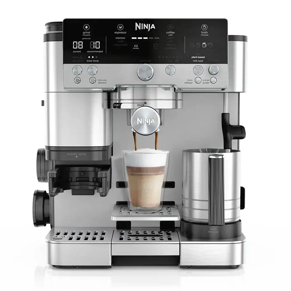 Máquina de Café Ninja Luxe ES601EU 3-em-1 1650W Preta/Aço Inoxidável