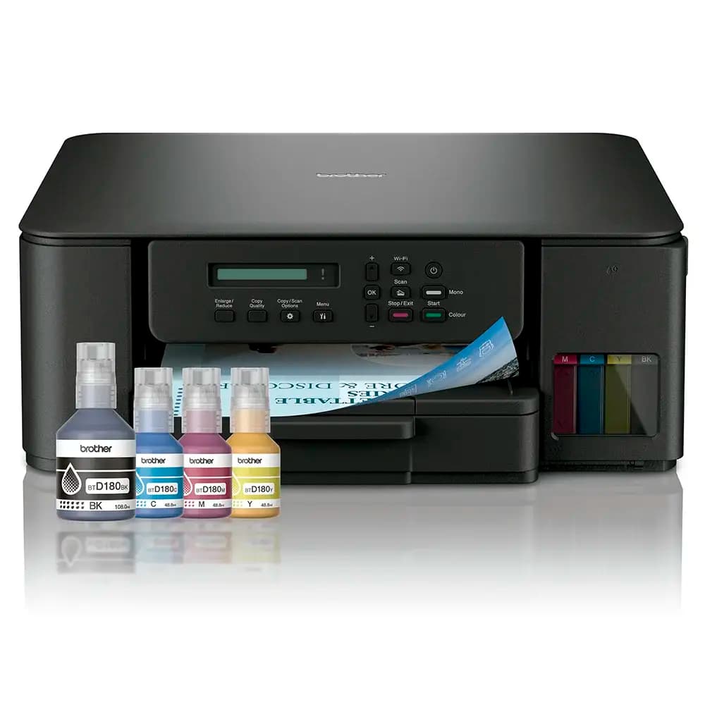 Impressora Jato de Tinta Brother Tankbenefit DCP-T580DW Multifunções (Impressão, Cópia, Digitalização), Duplex Auto, Wireless