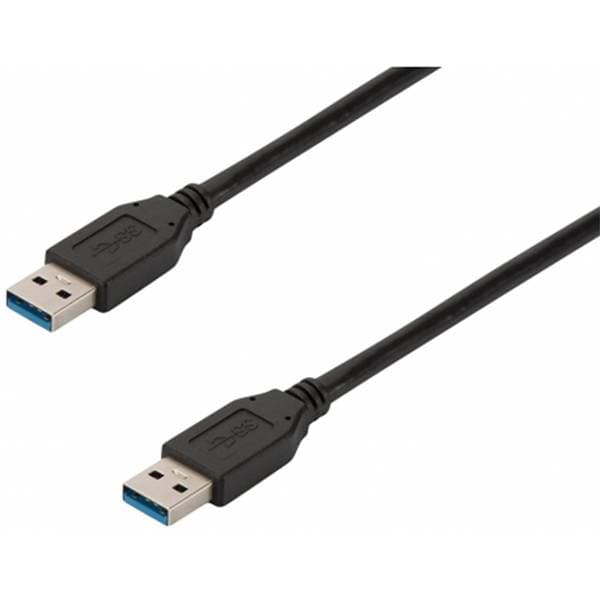 Cabo Ewent EC1022 USB 3.0 Type A Macho > Type A Macho 1.8m Preto
