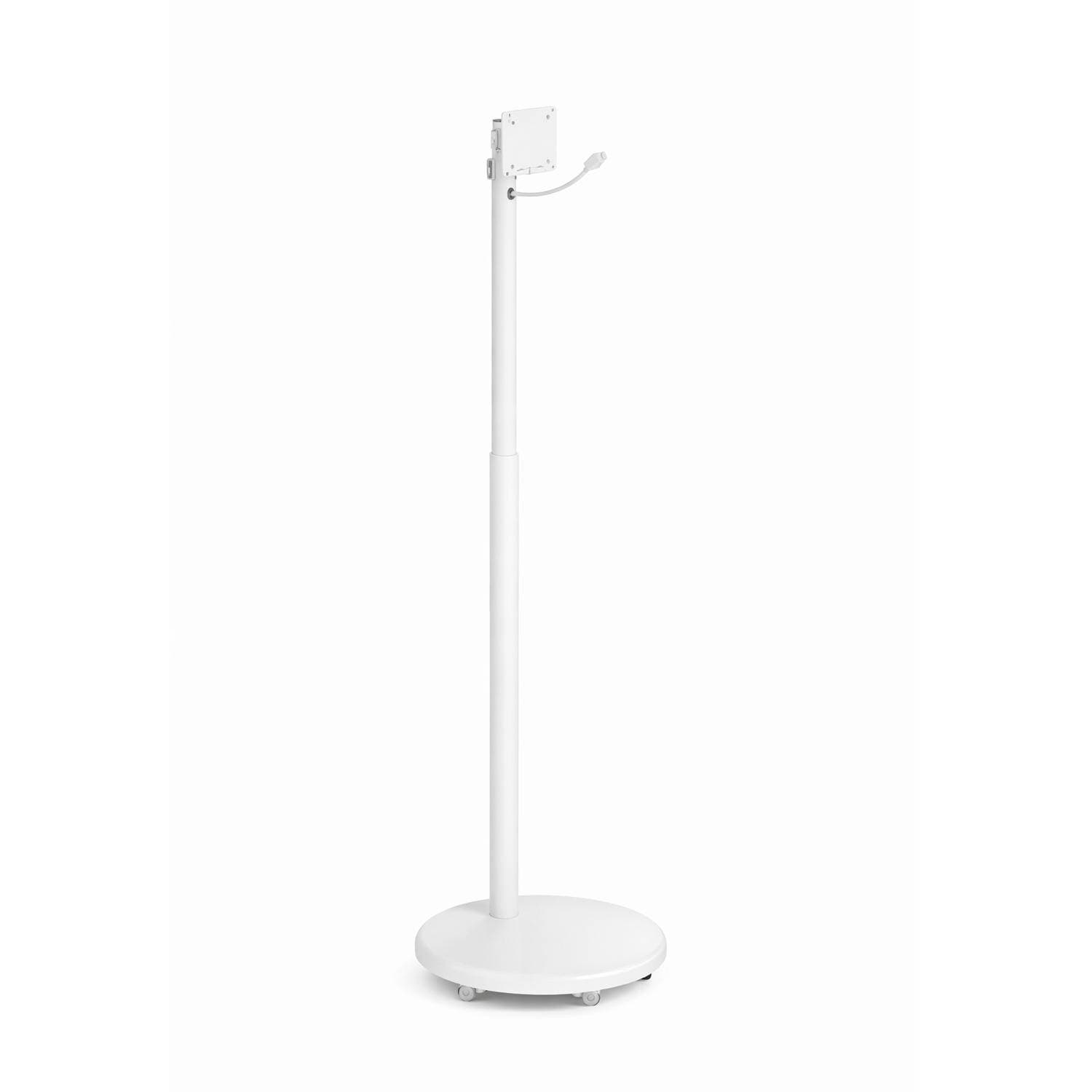 Suporte Móvel de Chão Ewent EW1595 17"-35" com Mola a Gás + Prateleira + Cabo C13 para Schuko Integrado Branco