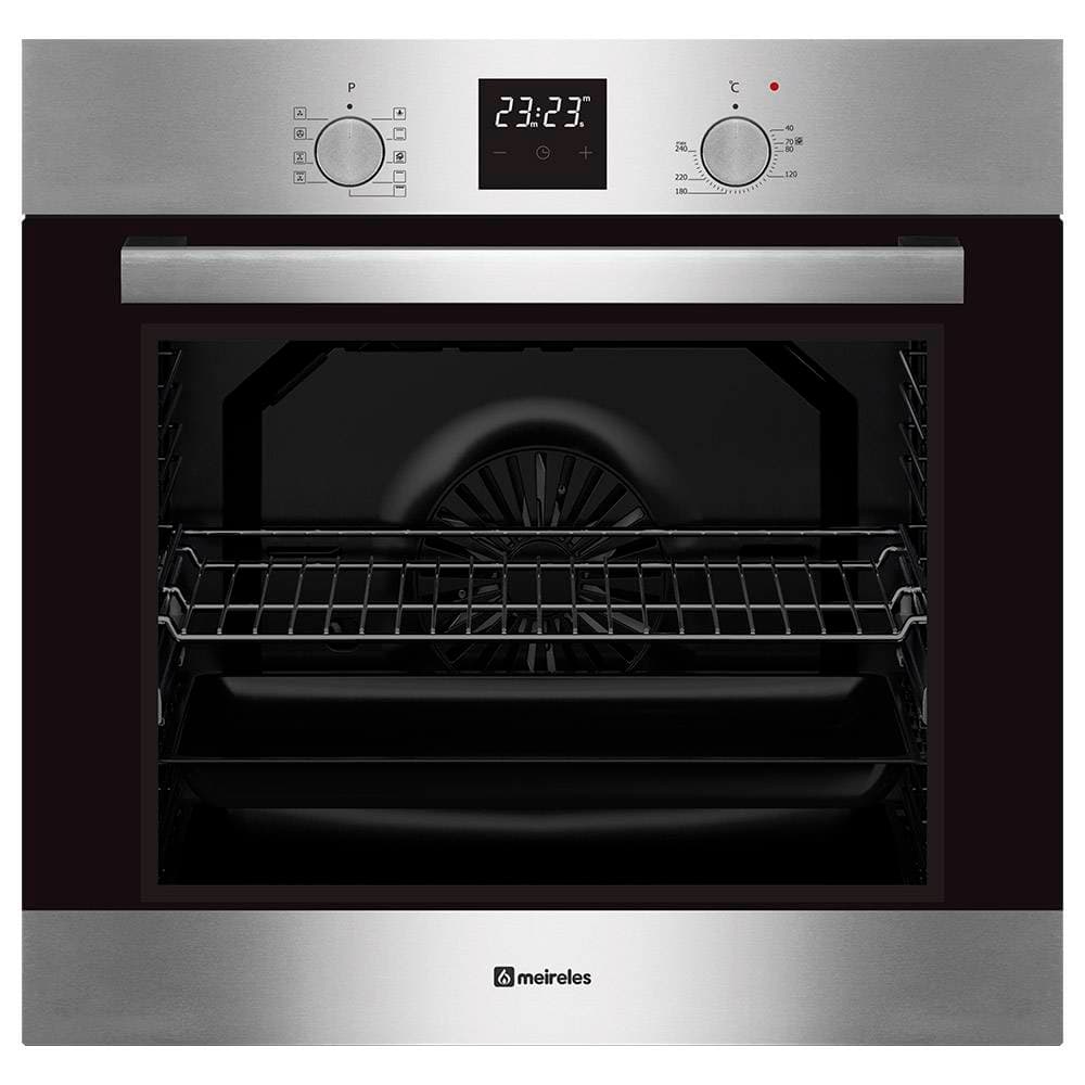 Forno Elétrico de Encastre Meireles MF 8901 X Aqualítico 80 Litros A Inox