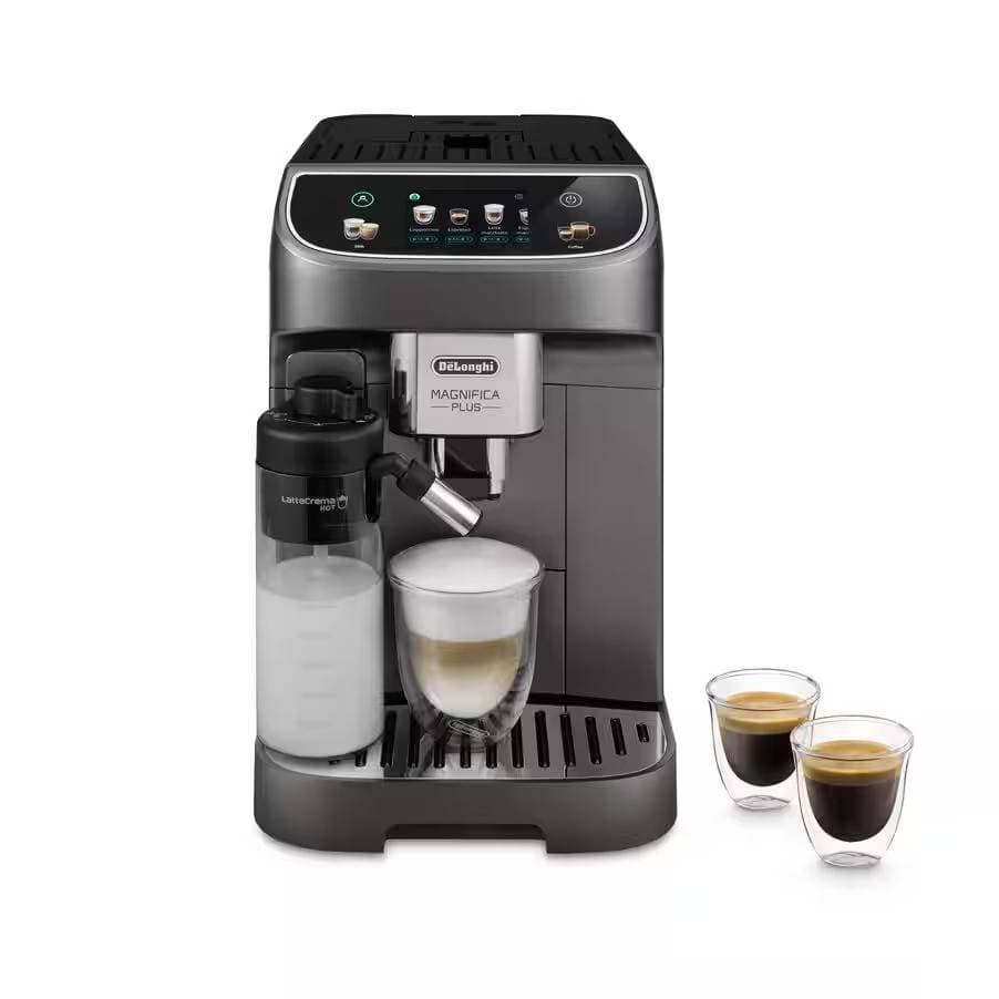 Máquina de Café Automática DeLonghi Magnifica Plus ECAM320.70.TB 1450W 15 Bar Titanium Black