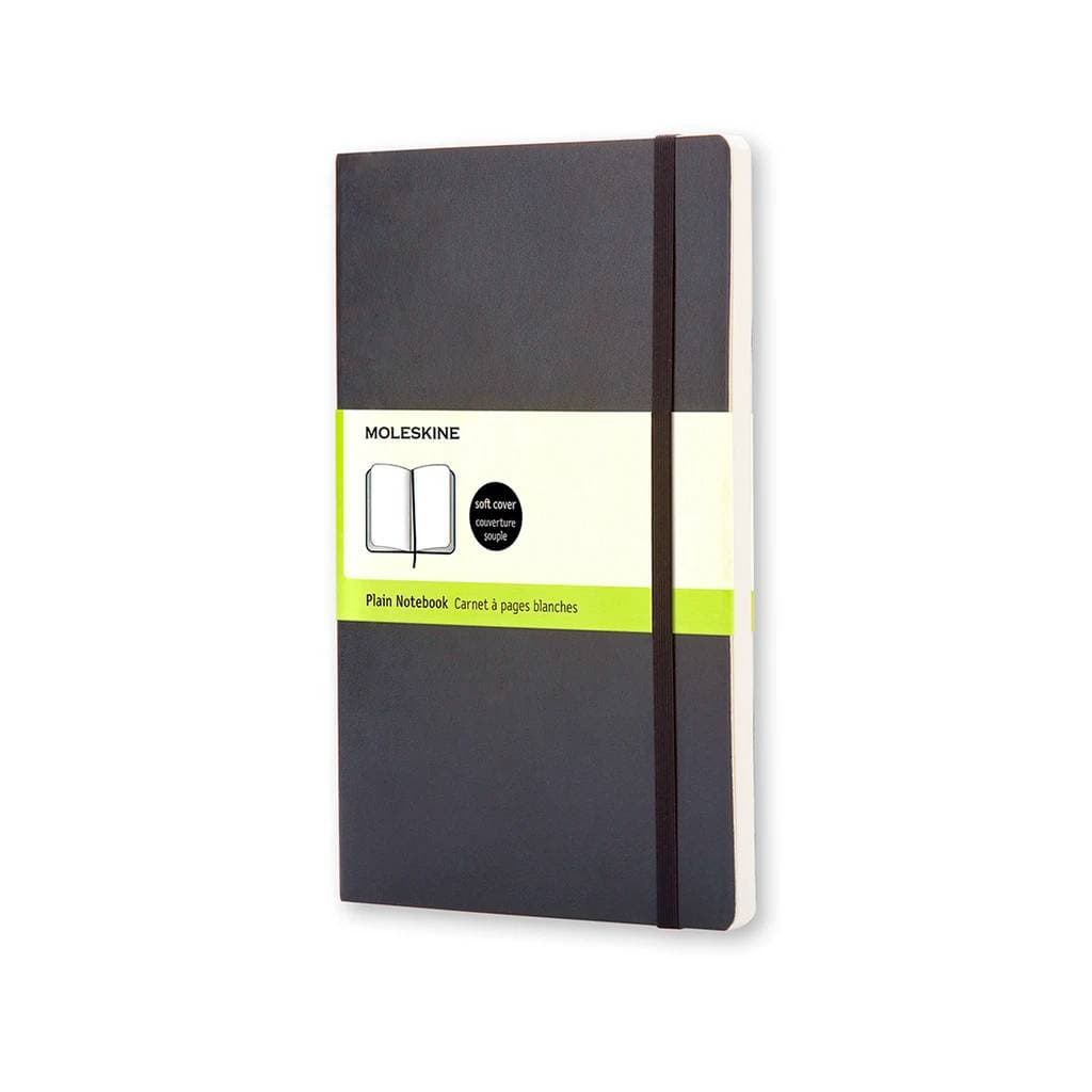 Caderno de Bolso Liso Moleskine Soft Preto