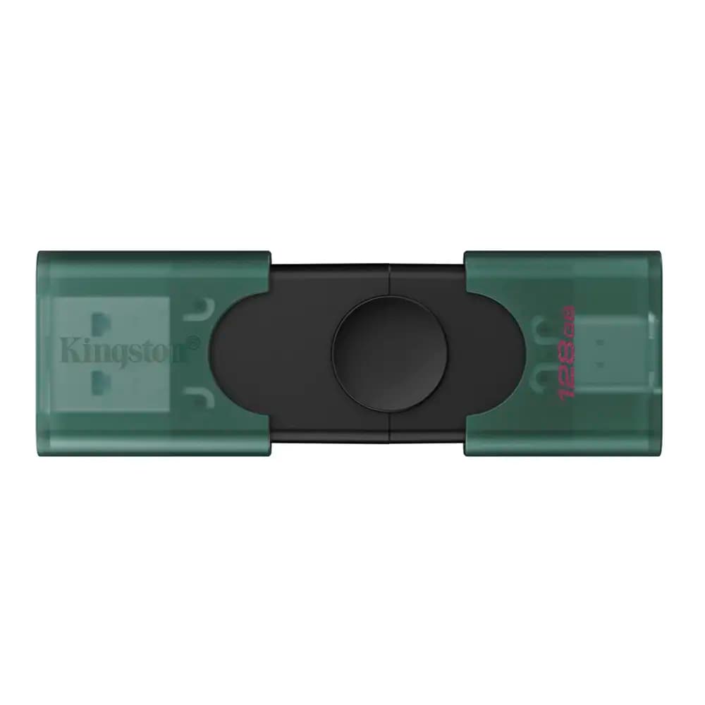 Pen Drive Kingston DataTraveler Duo USB-A/C 3.2 256GB Verde/Preta
