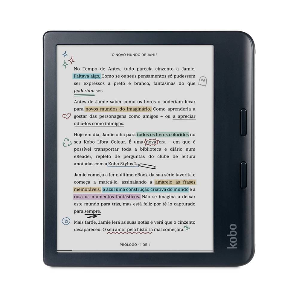 eReader Kobo Libra Colour 7" 32GB Wi-Fi Preto