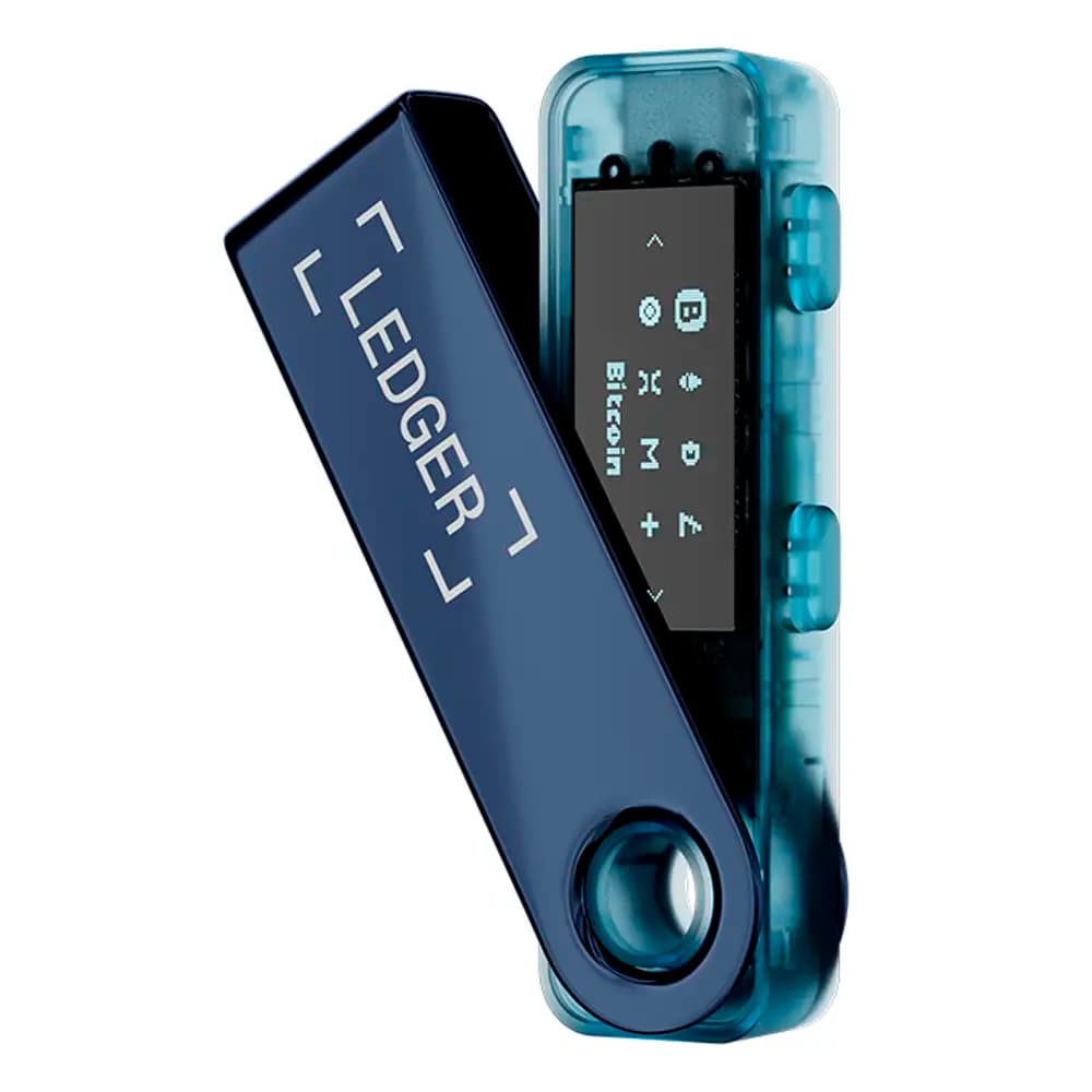 Carteira Ledger Nano S Plus USB-C Crypto Hardware Wallet Neptune Blue