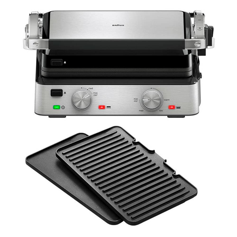 Grelhador Braun MultiGrill 7 CG 7020 2000W Preto/Aço Inoxidável