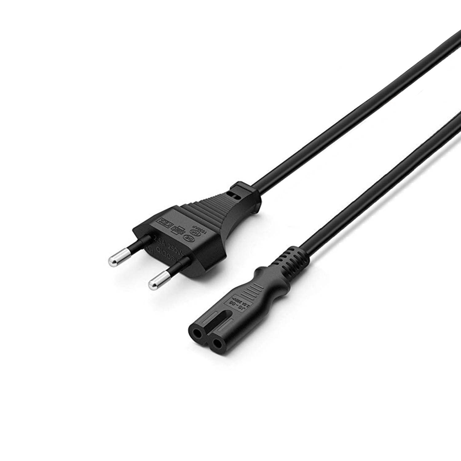 Cabo de Alimentação Ewent EC1906 2 Pinos Schuko para IEC C7 1.8m Preto