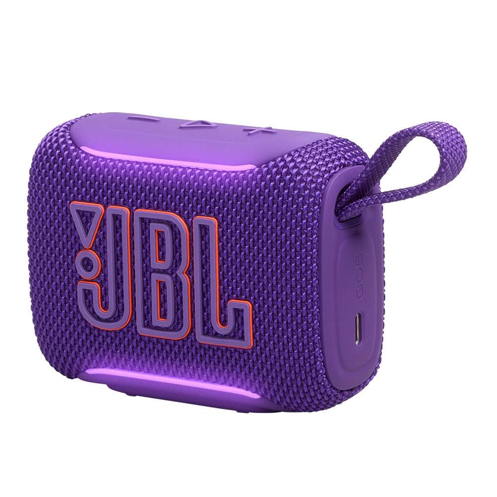 Coluna Portátil JBL Go 5, Bluetooth 6.0, Resistente à Água e Pó (IP68), Até 8h Autonomia + 2h Extra Playtime Boost, Púrpura