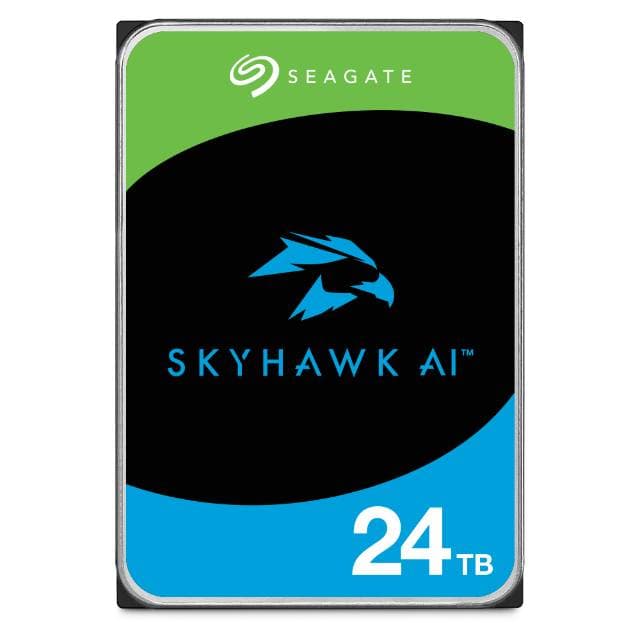 Disco Rígido 3.5" Seagate SkyHawk AI 24TB 512MB Cache 285MB/s SATA 6Gb/s