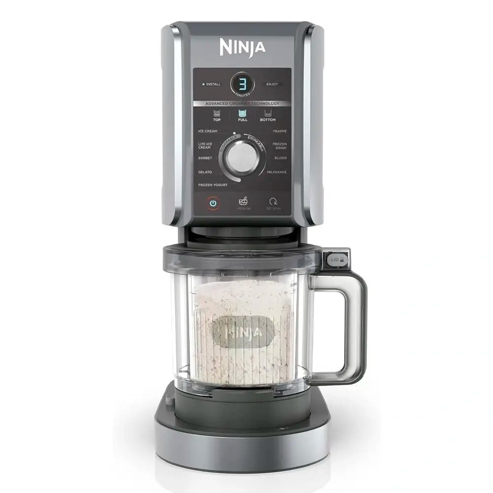 Máquina de Gelados Ninja NC502EU CREAMi Deluxe 2x 0.70L 10 Programas Preta/Cinza