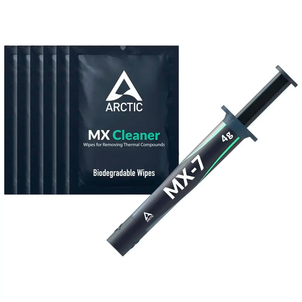 Pasta Térmica Arctic MX-7 4g High Performance + 6 Toalhetes de Limpeza MX Cleaner