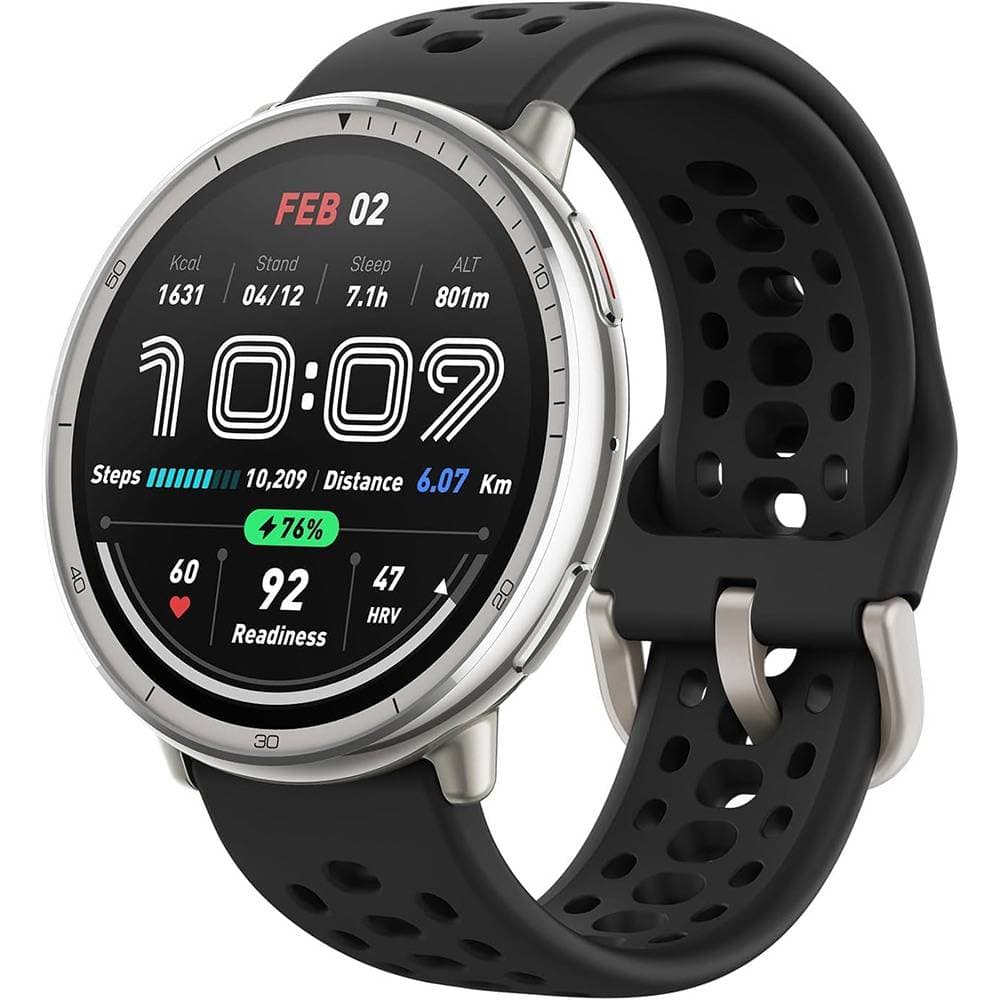 Smartwatch Amazfit Active 2 (Round) | 44mm | 5ATM | GPS com Mapas | 160 Modos Desporto | Rastreamento Saúde e Sono | Black Sport