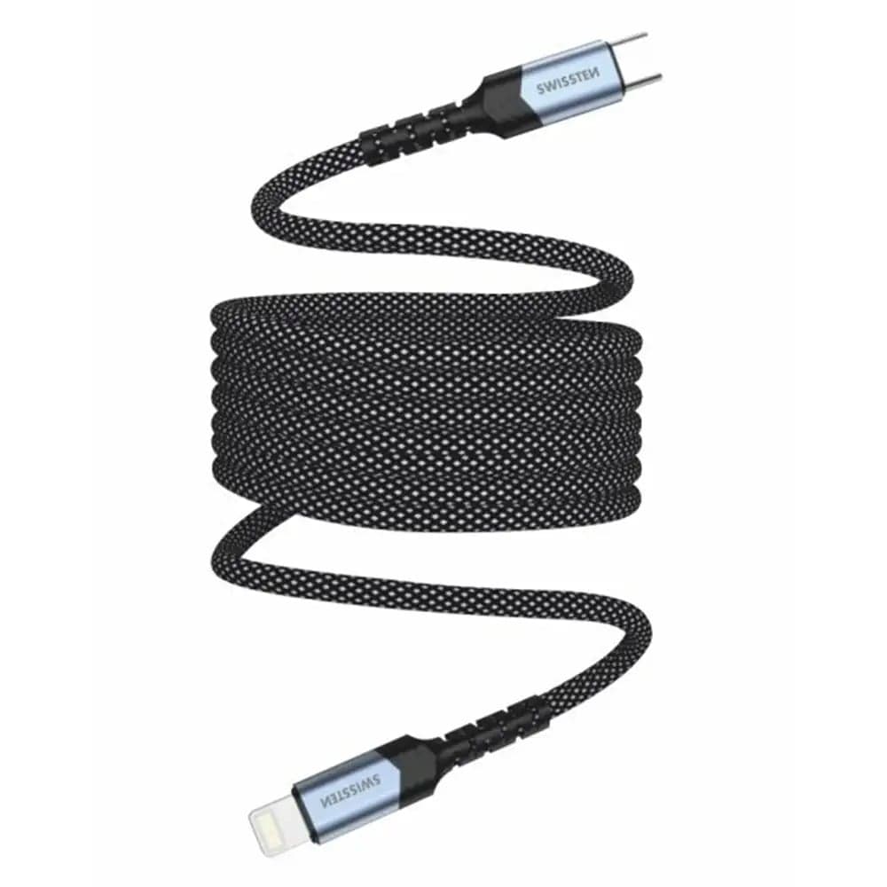 Cabo Swissten Magnetic USB-C p/ Lightning PD 27W 1m Preto