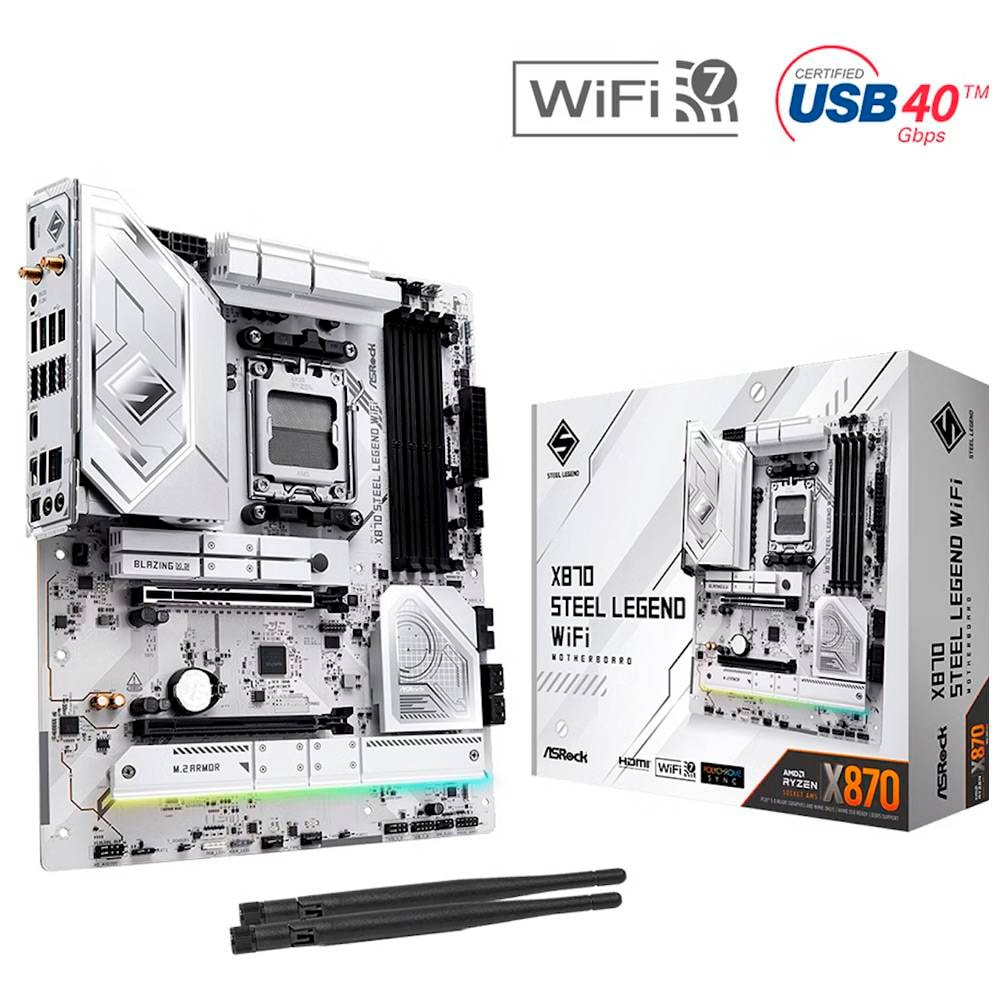 Motherboard ATX ASRock X870 Steel Legend WiFi SktAM5