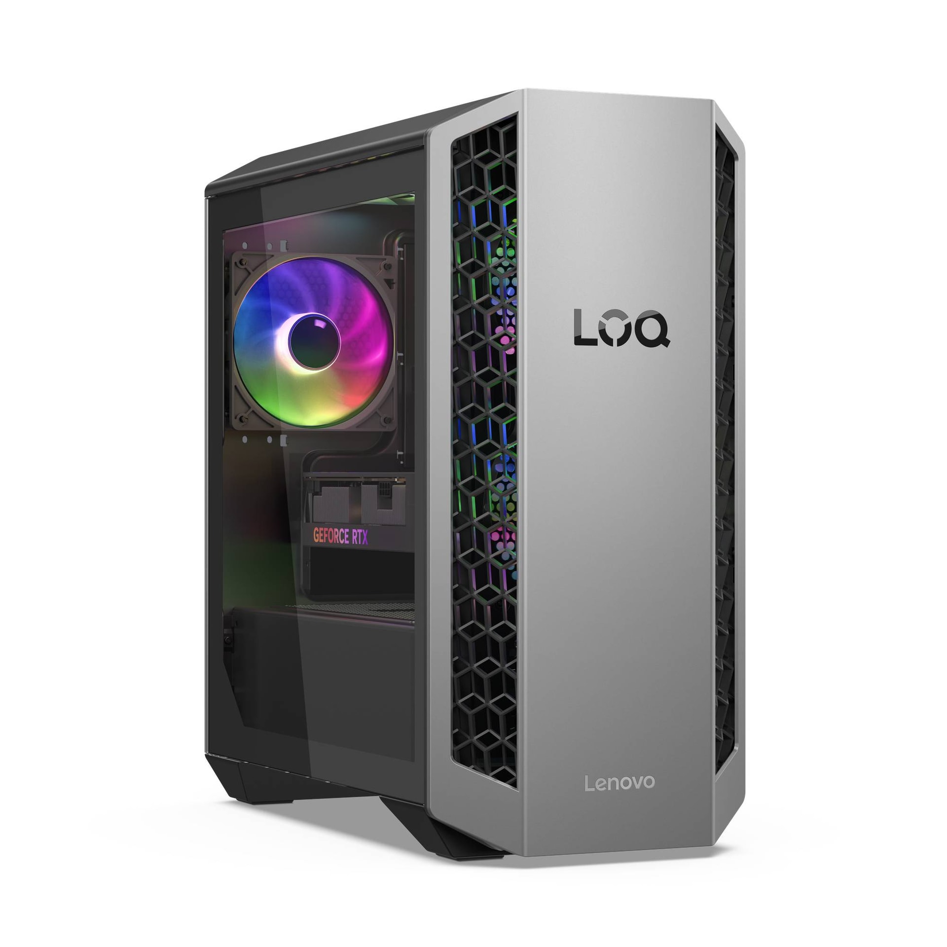 Computador Desktop Lenovo LOQ Tower Gen 10 (AMD) 26ADR10-920 Luna Grey/Eclipse Black