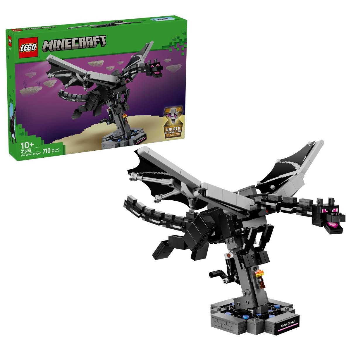 LEGO Minecraft: O Dragão Ender | Idades 10+ | 710 Peças | Item 21595
