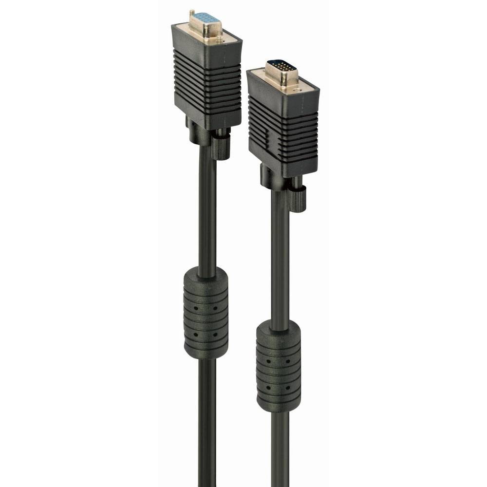 Cabo VGA Gembird CC-PPVGAX-6B Premium Dual Shielded M/F 1.8m Preto