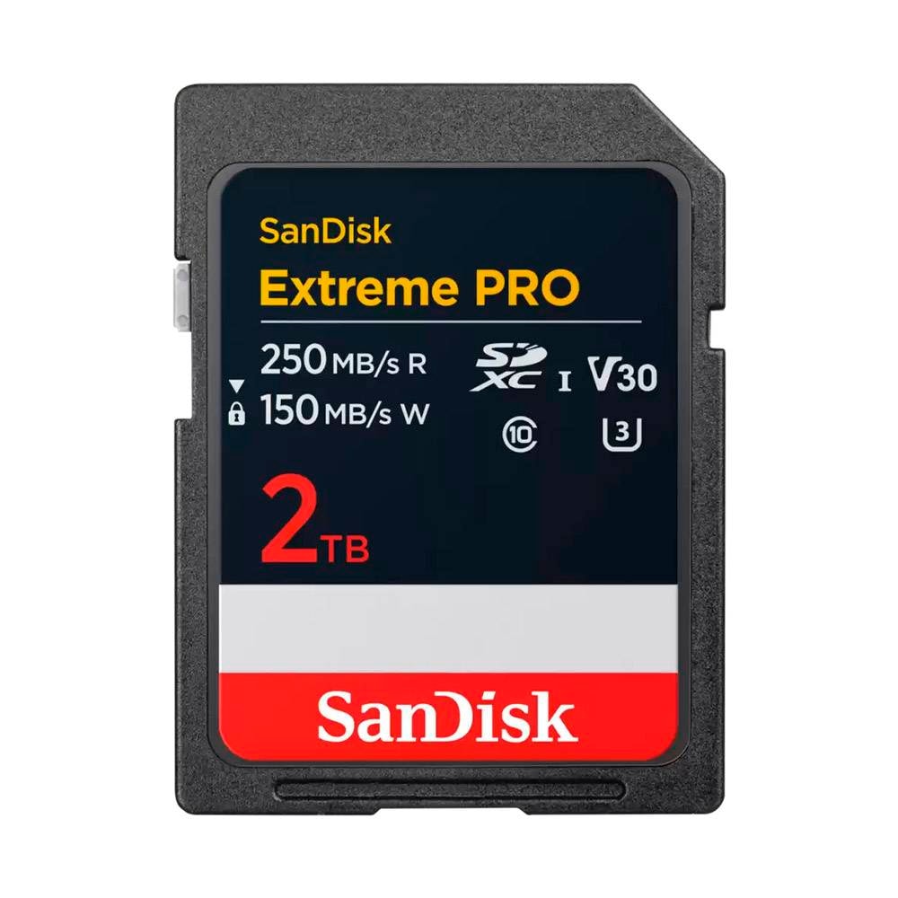 Cartão de Memória SDXC SANDISK Extreme PRO 2TB (250MB/s) UHS-I, U3, V30