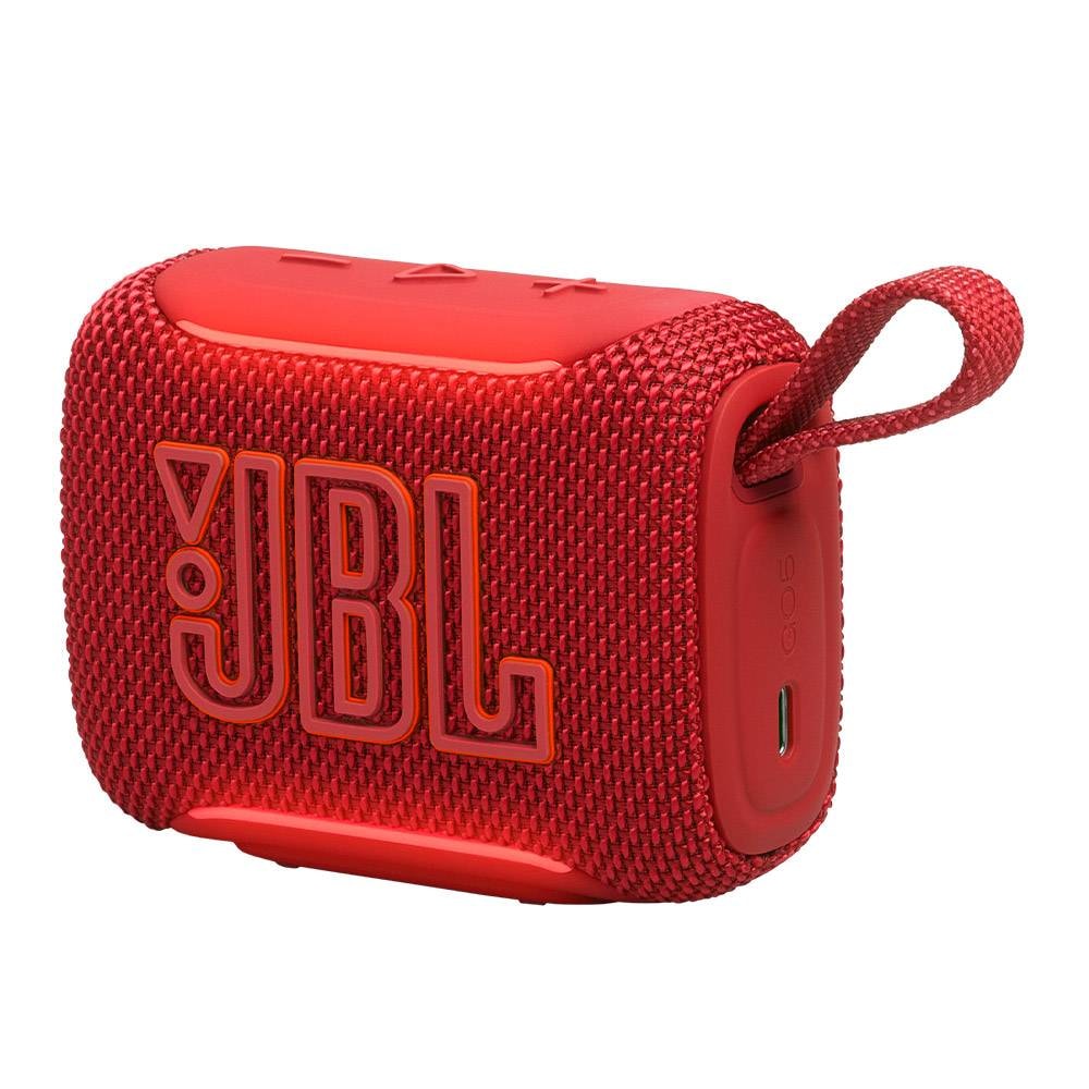 Coluna Portátil JBL Go 5, Bluetooth 6.0, Resistente à Água e Pó (IP68), Até 8h Autonomia + 2h Extra Playtime Boost, Vermelha