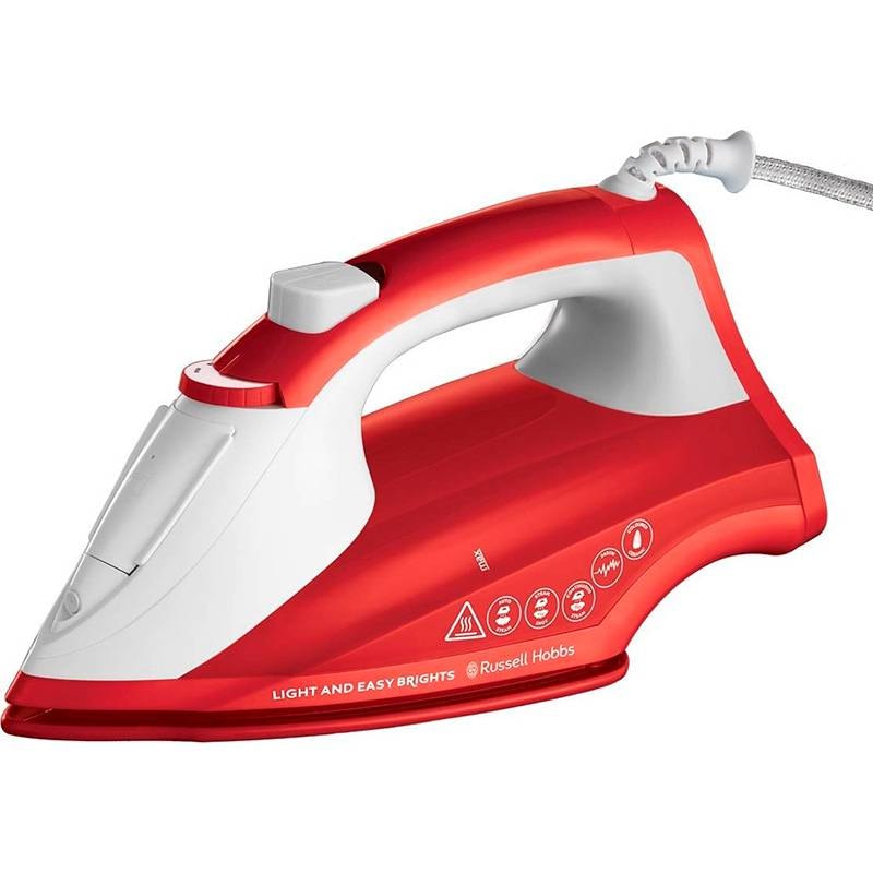 Ferro a Vapor Russell Hobbs Light And Easy Brights Apple Iron 2400W Vermelho/Branco