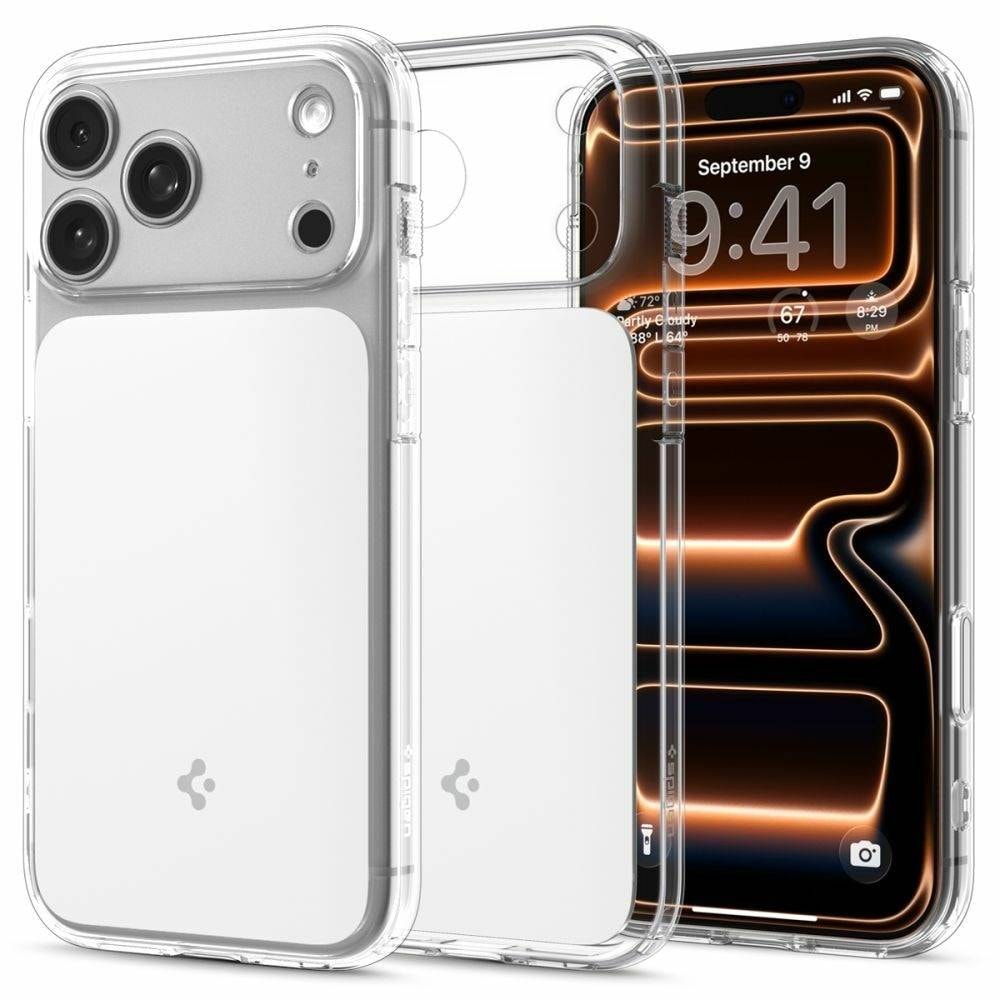 Capa Spigen iPhone 17 Pro Max Ultra Hybrid "T" MagSafe Transparent/White