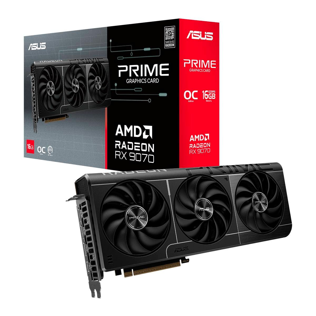 Placa Gráfica Asus AMD Radeon RX 9070 "RDNA 4" Prime OC 16GB GDDR6