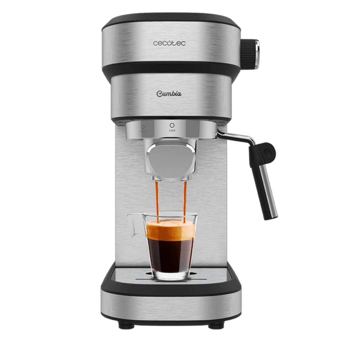 Máquina de Café Manual Cecotec Cafelizzia 790 Steel DUO 20 Bar 1350W