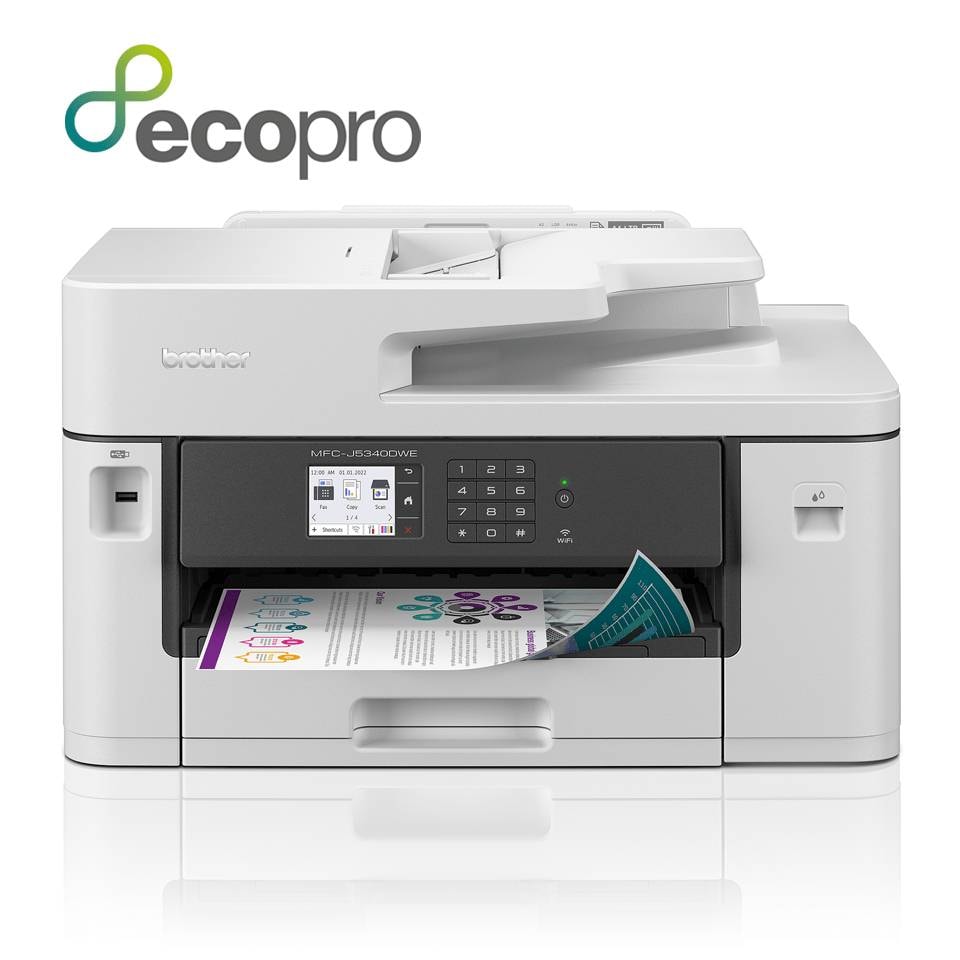 Impressora Jato de Tinta Brother MFC-J5340DWE Multifunções (Impressão, Cópia, Digitalização, Fax), Duplex Auto, Wireless