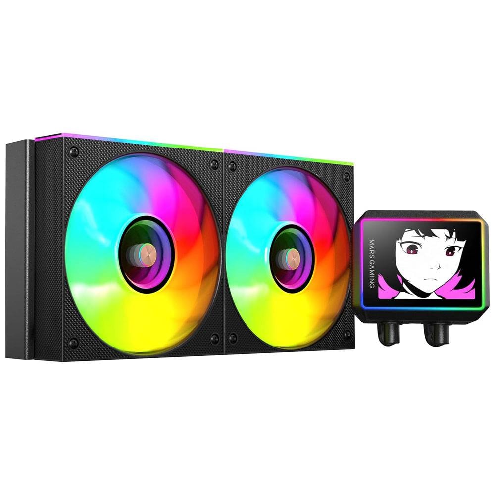 Water Cooler CPU Mars Gaming ML-VISIONII360 360 ARGB All-In-One 360mm Preto