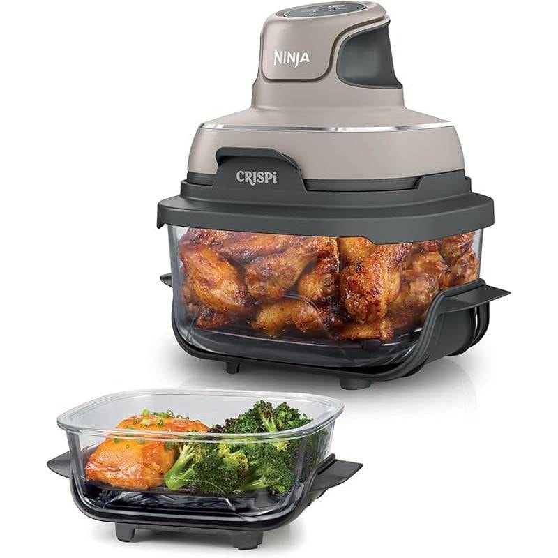 Fritadeira Air Fryer (Sem Óleo) Ninja CRISPi 3.8L 1700W 4-in-1 Portable Glass Stone