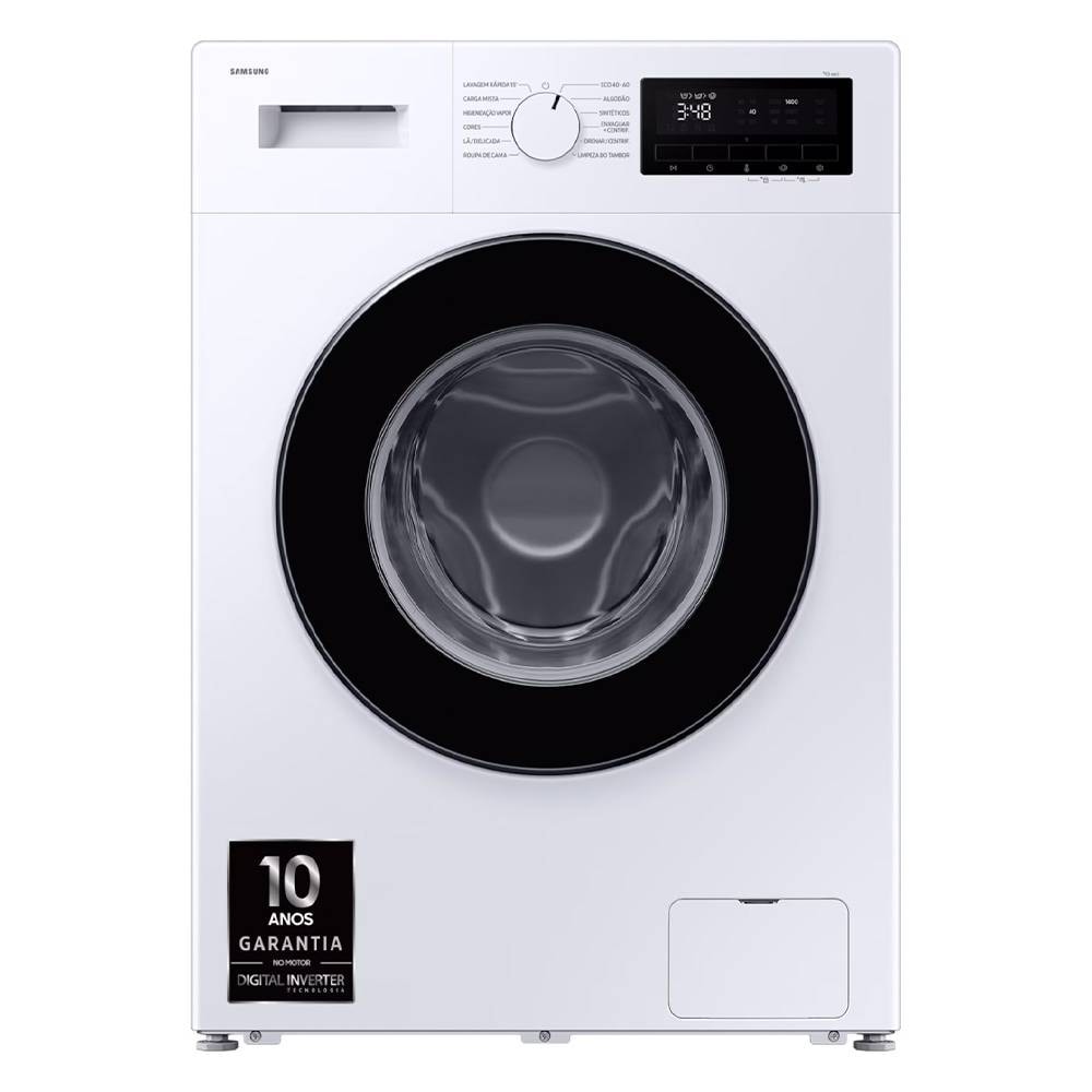 Máquina de Lavar Roupa de Livre Instalação Samsung WW80FG3M05AWEP 8kg 1400RPM A Branca
