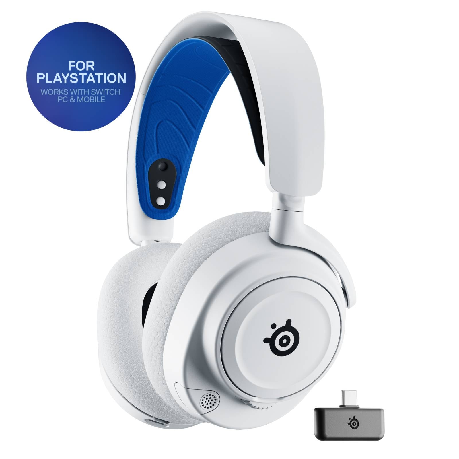 Headset SteelSeries Arctis Nova 7P PC/PS5/PS4 Wireless/Bluetooth Branco