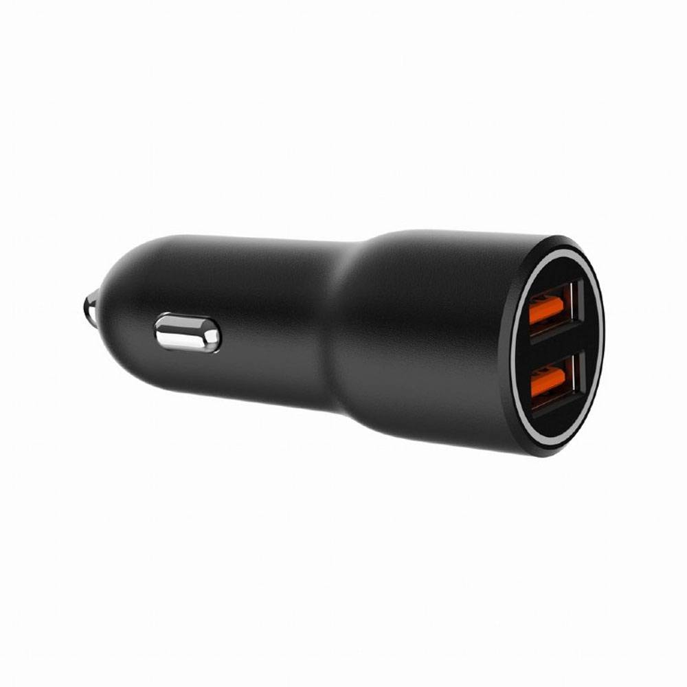 Carregador de Isqueiro Gembird TA-UC-A2QC36-CAR-01 Dual USB-A 30W Preto