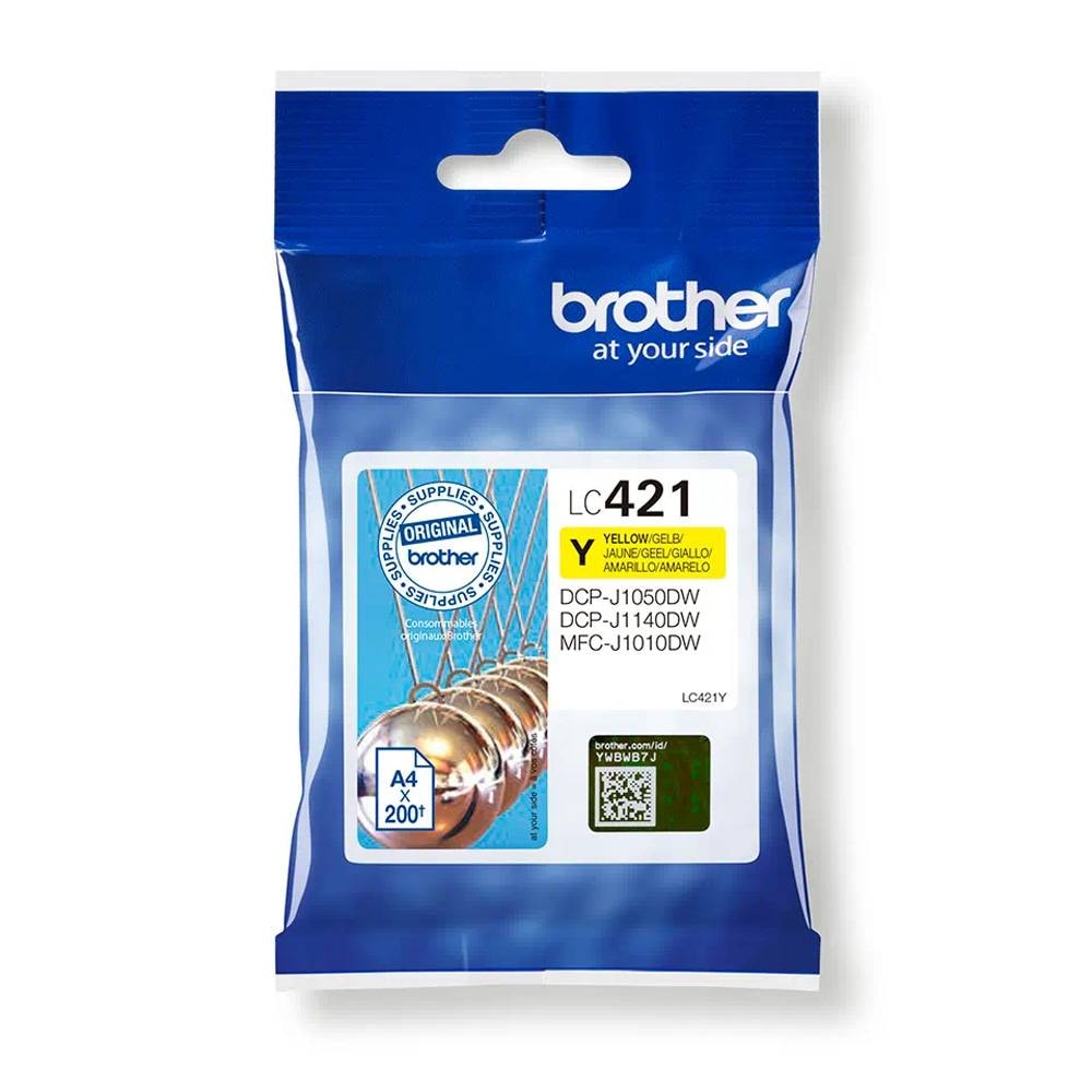 Tinteiro Brother LC421 Amarelo