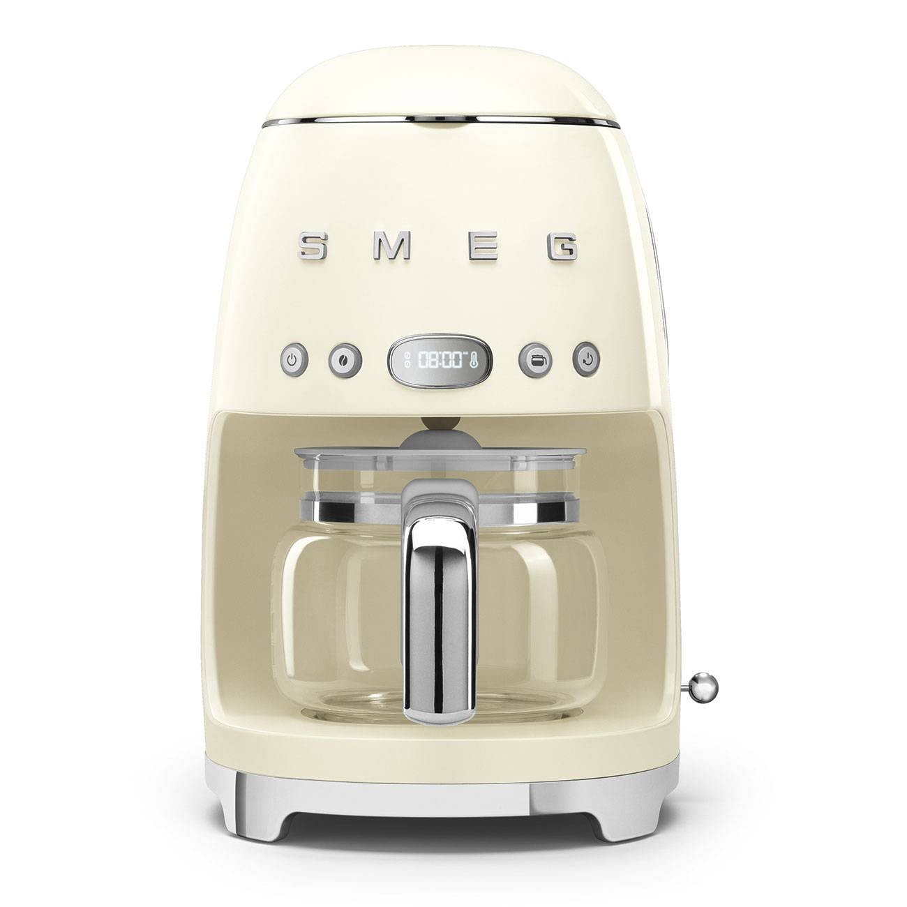 Máquina de Café de Filtro Smeg DCF02CREU Anni 50 1050W 1.25 Litros Creme Polido